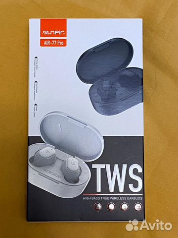 Беспроводные TWS наушники SunPin Air-77 Pro. Белые