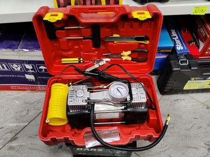 Компрессор автомобильный двухпоршневой новый