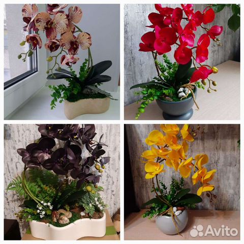 Интерьерные композиции из цветов