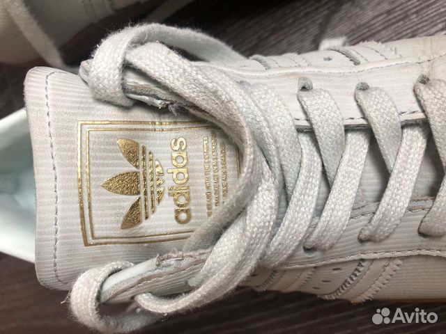 Кожаные кеды adidas