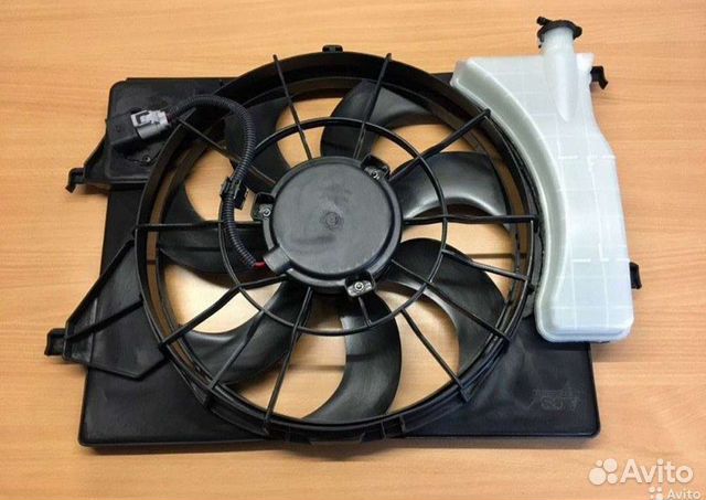 Вентилятор радиатора в сборе Солярис 2 Рио 4