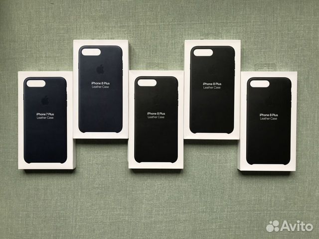 Чехлол iPhone 8 7 Plus Apple Leather Case оригинал