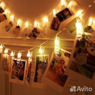 Электрогирлянда интерьерная Прищепка