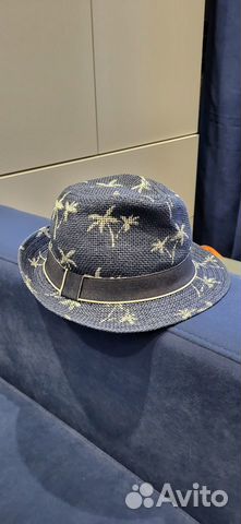 Шляпа панама плетёная пляжная на мальчика
