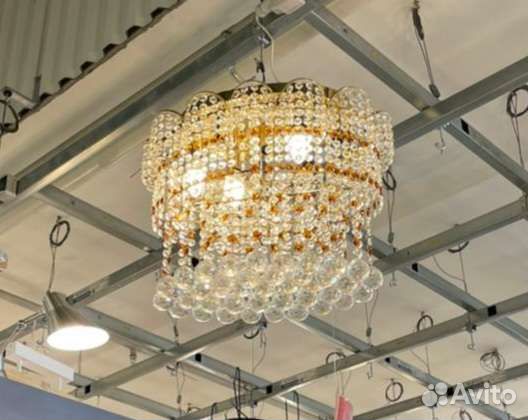 Люстра хрустальная новая