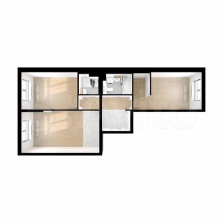 2-к квартира, 69.7 м², 3/24 эт.