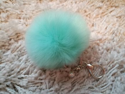 Брелок меховой с жемчужинкой