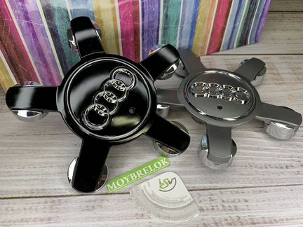 Заглушки на колесные диски Ауди выгнутая