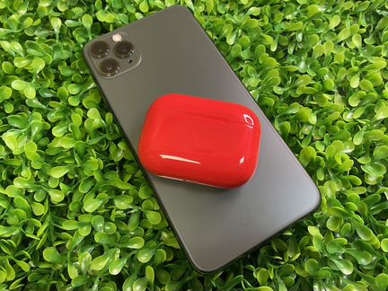 AirPods Pro Ростест красный глянец оригинал