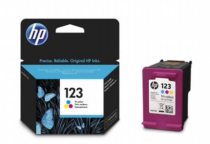 Картриджи HP 123 черный и цветной Оригинальные