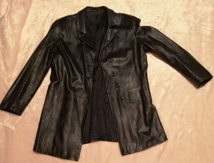 Кожаный пиджак женский