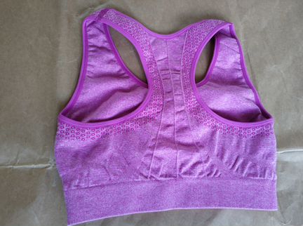 Новый спортивный топ лифчик S фуксия