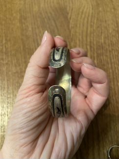 Браслет и кольцо, кубачинское серебро