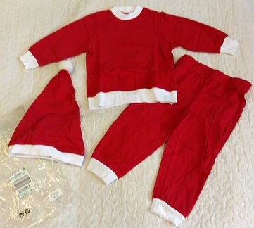 Новогодний костюм пижама натуральный хлопок 86-92