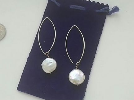 Серьги серебро/жемчуг