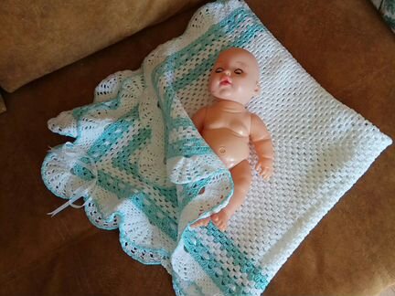 Летний плед для новорожденного на выписку