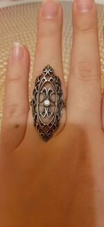 Серебряное кольцо 18