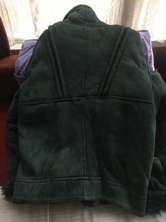 Женская полудубленка замшевая, р.48