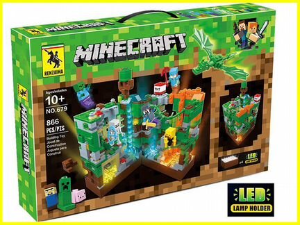 Конструктор renzaima Minecraft 679 Джунгли LED