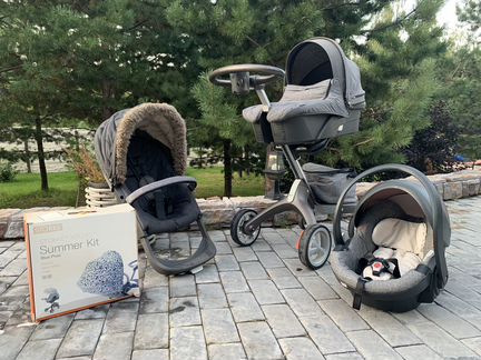 Коляска Stokke xlpory 3 в 1 + все аксессуары