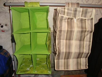 Кофр подвесной для хранения, 6 секций, 53x27x28см