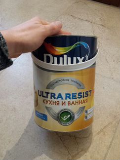 Краска Dulux Ultra Resist белая матовая 5л