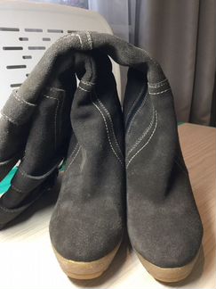 Демисезонные замшевые сапоги paul mitchel 36 р