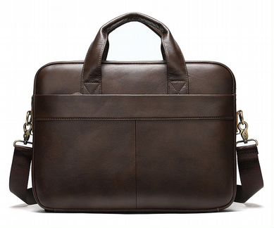 Новая кожаная сумка А4 портфель натуральная LB118