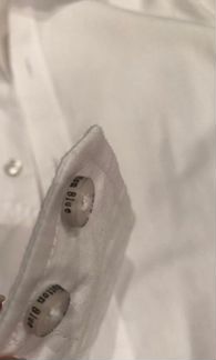 Рубашка белая сорочка Button Blue 140р