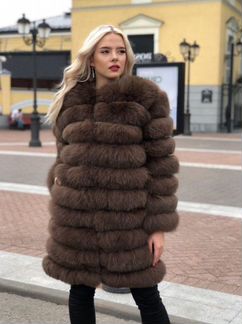 Шуба из песца