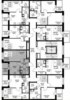 1-к квартира, 33.1 м², 8/8 эт.