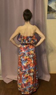 Длинное платье в пол 44