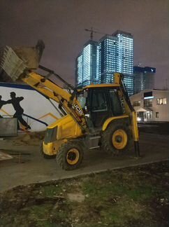 Услуги экскаватора-погрузчика