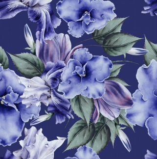 Картина цветы принт холст живопись в интерьер