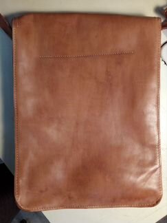 Кожаная сумка планшет юспла А4 Россия