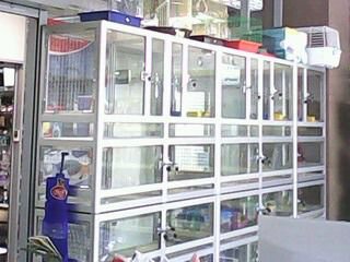 Витрины, зооуголки для содержания животных