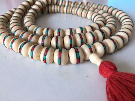 Четки мала mala из кости Яка (Тибет)