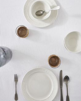 Zara Home новая большая скатерть изо льна и хлопка