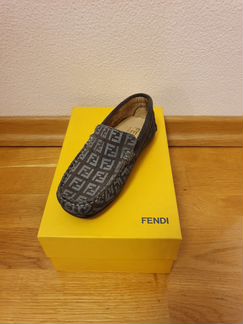 Мокасины fendi, Италия, Натуральная кожа,оригинал