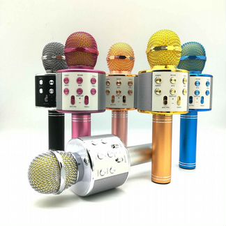 Микрофон-караоке, разные цвета. Новые. Гарантия