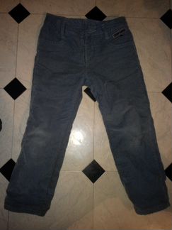 Утепленные вельветовые. джинсы