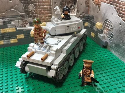 Лего/Брикс Танк бт-7 набор Лего фигурки танк ВОВ