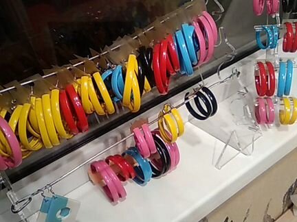 Серьги кольцами