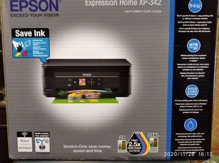 Принтер мфу Epson Exxpression Home XP-342 A4 4 цв