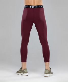 Мужские спортивные тайтсы Balance бордовые Fifty (0,2 кг, S (46), бордовый)