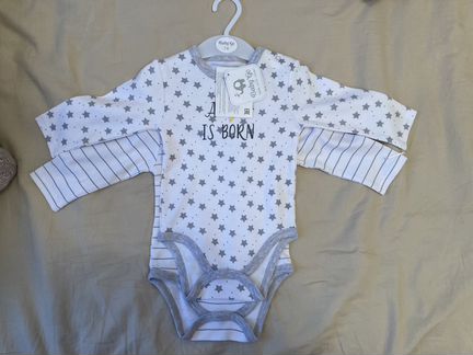 Новые боди для новорожденных(3шт)