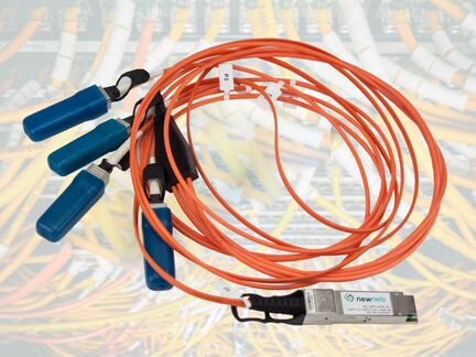 Оптический трансивер qsfp+ 40G 4х SFP +SR AOC 5м