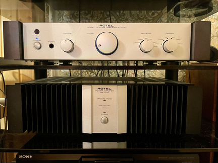 Rotel RB-1070+Rotel RC-1070+пульт+коробка