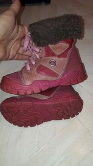 Зимние кожаные ботиночки на меху Тотто 26 размер