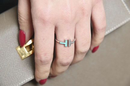 Кольцо Tiffany Wire с бирюзой и бриллиантами